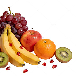 新鲜水果组合摄影图