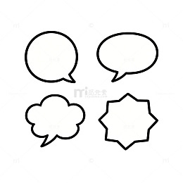 简约对话框设计素材