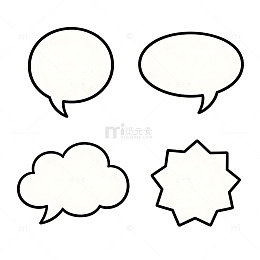 简约对话框设计素材