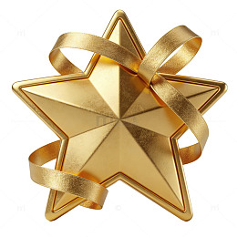 金色星形装饰艺术品