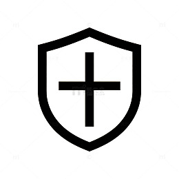 简约盾牌标志设计