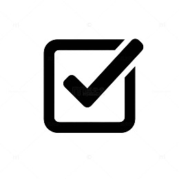 简约勾选标志图标