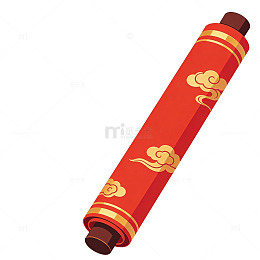 中国风鞭炮图案插画设计元素