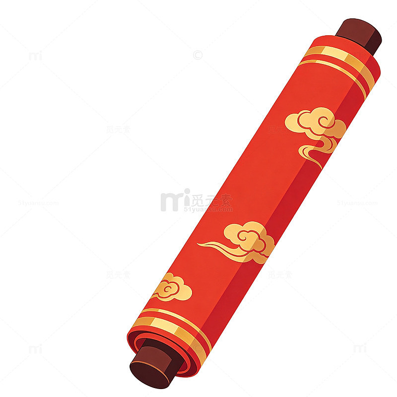 中国风鞭炮图案插画设计元素