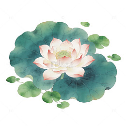 水墨荷花国画艺术装饰画