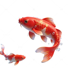 AI生成金鱼游动图