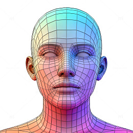 三维人体建模头像设计素材