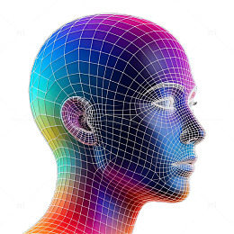 AI网格人脸头像设计