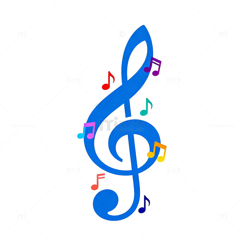 音乐元素简笔画设计素材