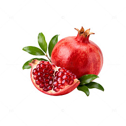 新鲜石榴水果特写摄影图