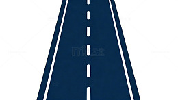 公路简笔画素材