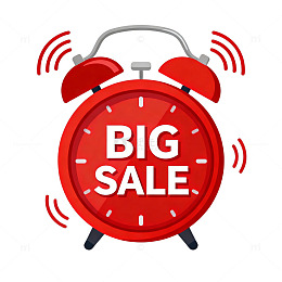 闹钟促销广告图