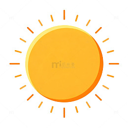 卡通太阳图标矢量素材