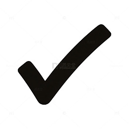 简约黑勾标志设计元素