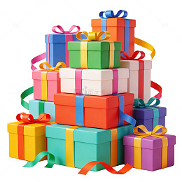 缤纷礼盒节日庆祝