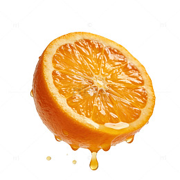 新鲜橙子特写摄影