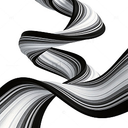 黑白抽象螺旋线条艺术图案