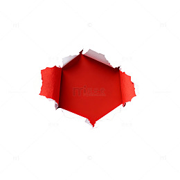 撕纸风红色洞背景设计素材