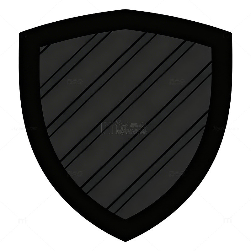 黑盾图标设计素材