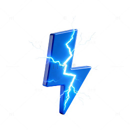 科技感闪电图形设计元素