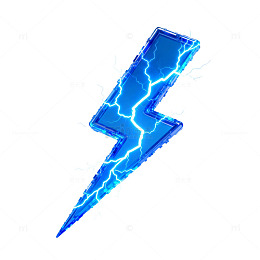 科技感闪电手机图标设计