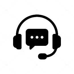 简洁风格客服耳机图标