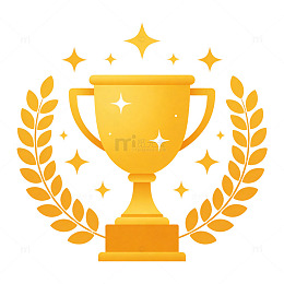 金色奖杯荣誉图标矢量素材