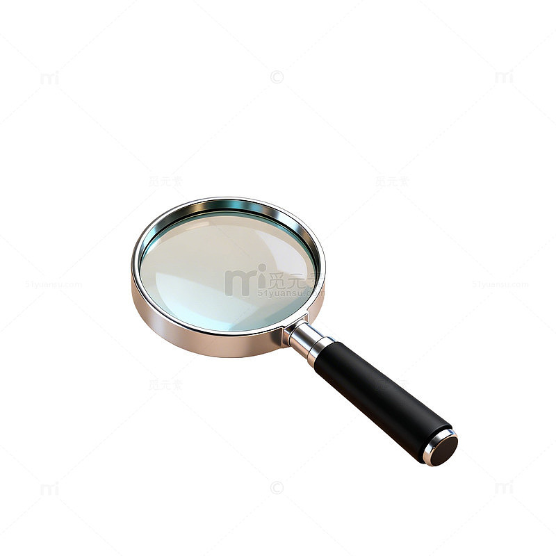 简约放大镜设计元素