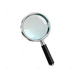 彩背景放大镜科技感设计元素