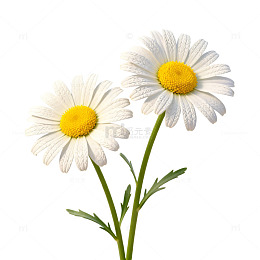 清新素雅雏菊特写摄影图