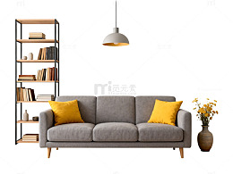 北欧简约客厅布置图