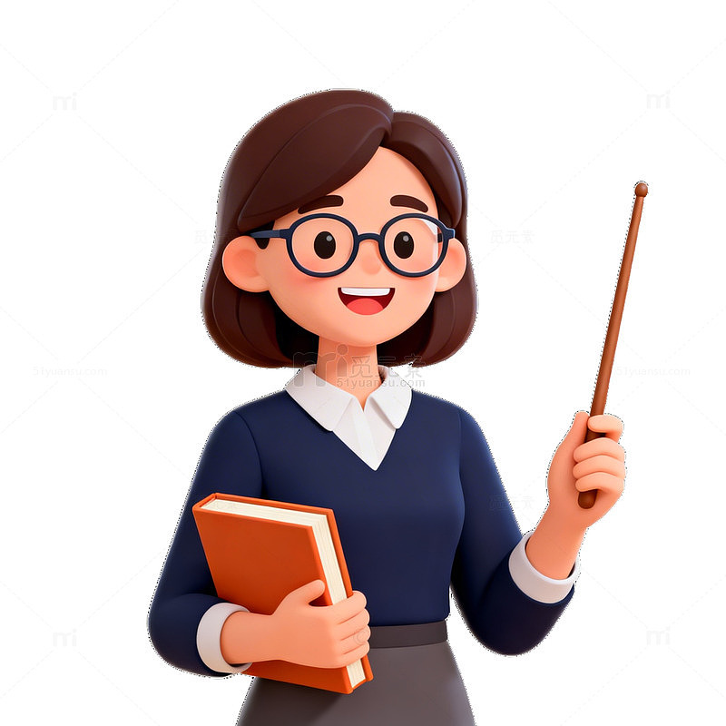 AI生成教师形象插画