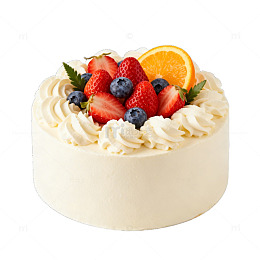 奶油水果蛋糕美食摄影