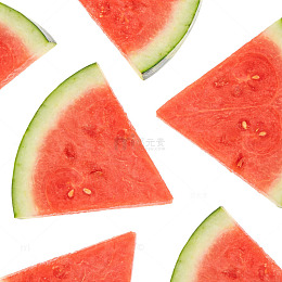 立夏西瓜极简夏日西瓜切片水果写实元素