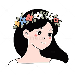 三八妇女节花朵和女性免抠元素