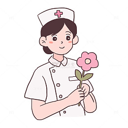 三八妇女节护士送花免抠元素