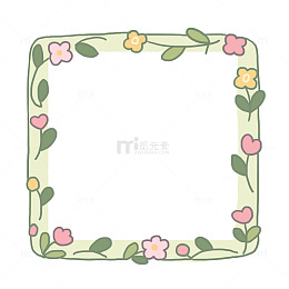 春天春季边框装饰元素