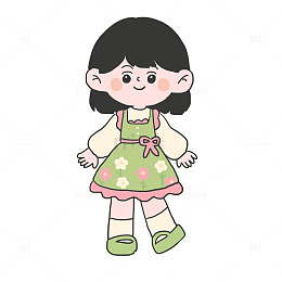 春季春装女装手绘卡通元素