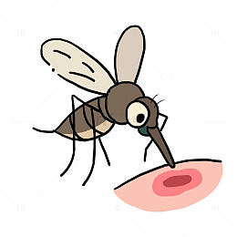春天昆虫蚊子叮咬免抠元素
