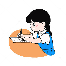 开学季学生学习手绘元素