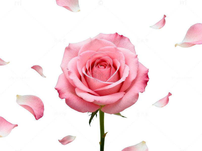 粉色玫瑰AI艺术照