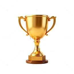 金色奖杯荣誉展示