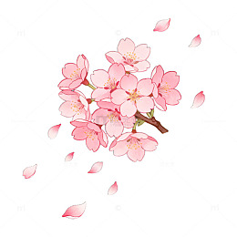 AI樱花绽放艺术图