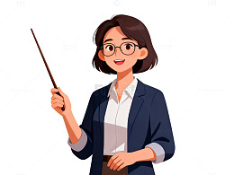 教师插画英语教学