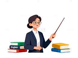 教师讲解英语插图
