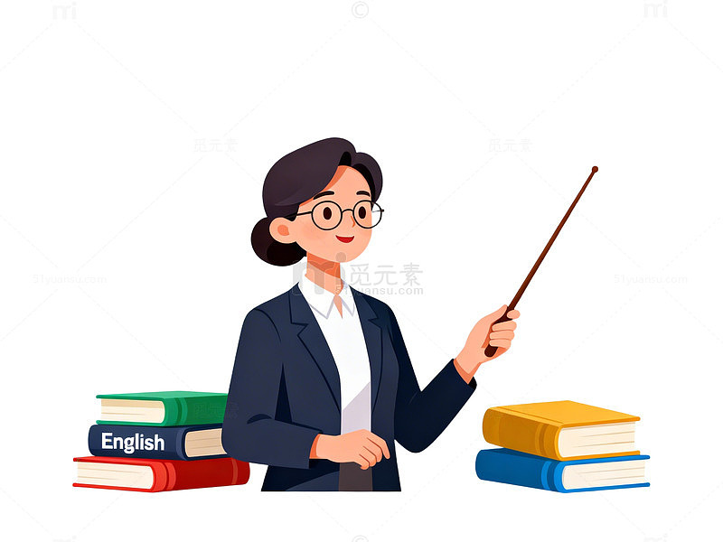 教师讲解英语插图