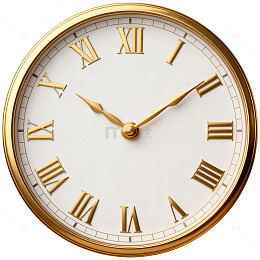 古典金色挂钟图案