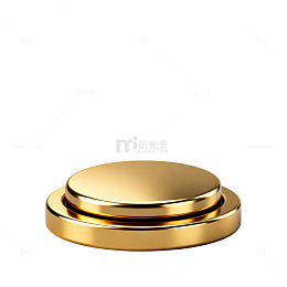 金色圆台展示台设计素材