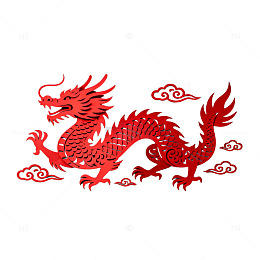 中国龙剪纸艺术