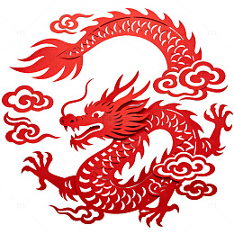 中国龙剪纸艺术
